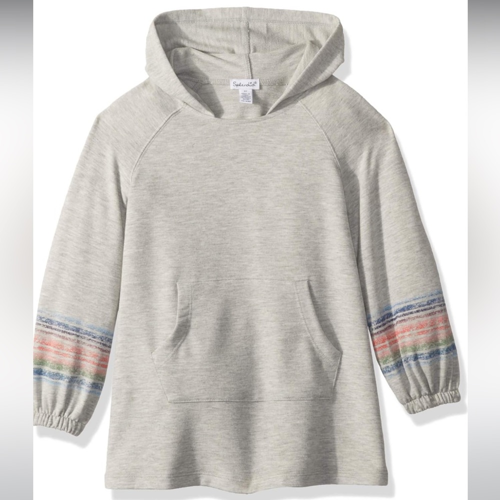 Splendid Girls' Printed Stripe Hoodie Dress